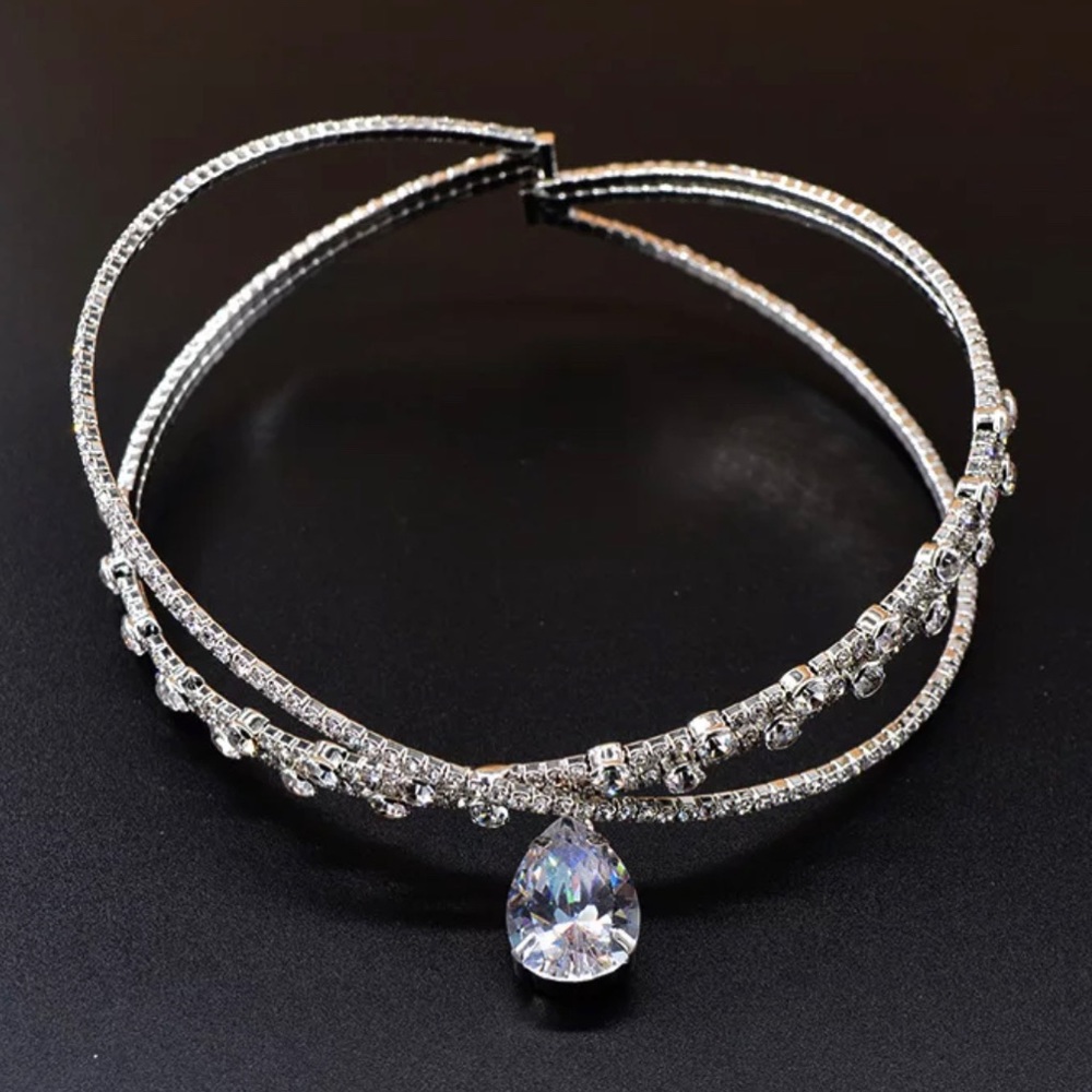 Beautiful Crystal chocker necklace pendant